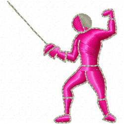 Fencing Embroidery Design 3